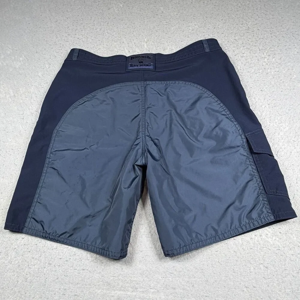 VTG Birdwell Beach Britches Birdie Board Shorts Cargo Men’s Medium Blue Nylon
